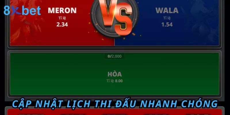 Đá Gà Trực Tiếp 8Xbet - Trải Nghiệm Hấp Dẫn Và Thú Vị 5 Cập nhật lịch thi đấu đá gà trực tiếp nhanh chóng